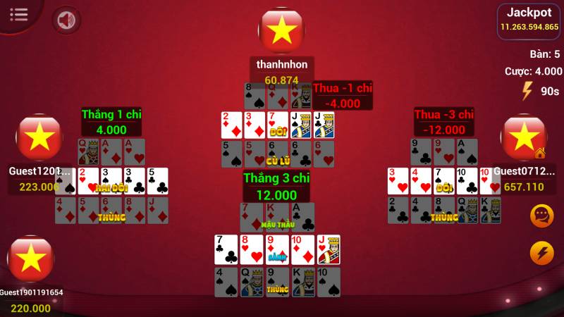 Đẩy mạnh áp lực từ cách xếp bài